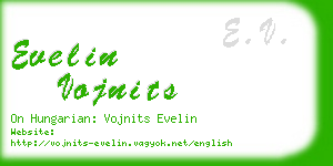 evelin vojnits business card